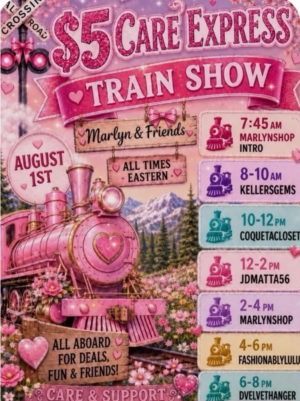 Marlyn & Friends $5 Care Express Train Show